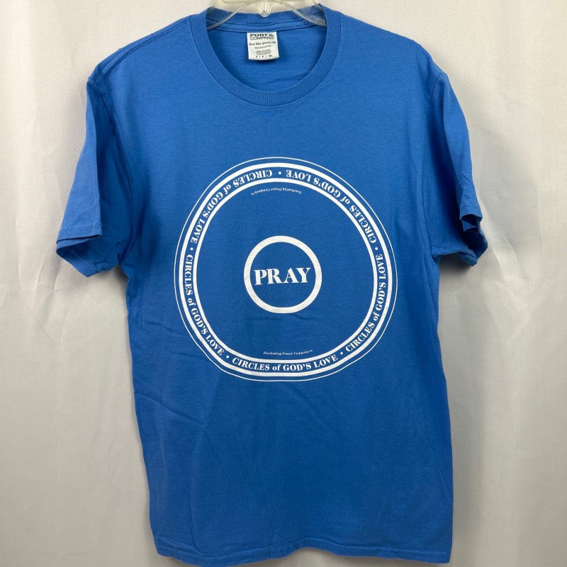 Blue Prayer Circle T-Shirt
